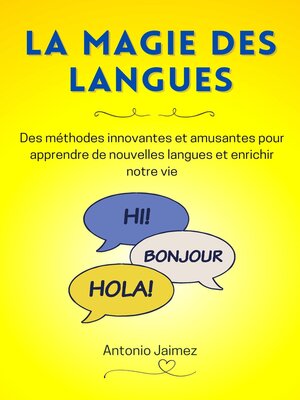 cover image of La Magie Des Langues